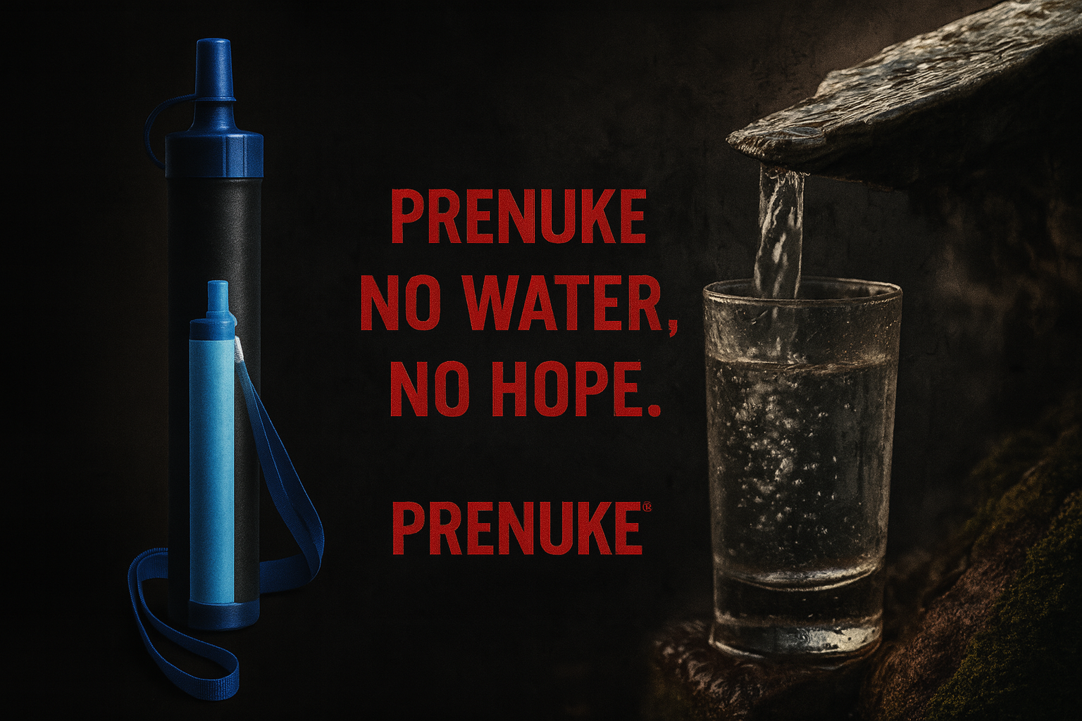 PRENUKE® Water Filter – Sopravvivenza Portatile 1000L